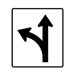 arizona-go straight or turn left