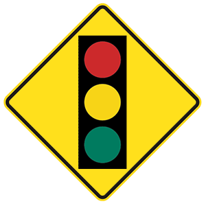 california-traffic signal ahead