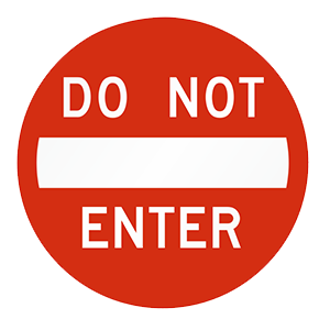 delaware-do not enter
