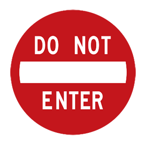 indiana-do not enter