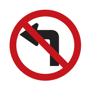 indiana-no left turn