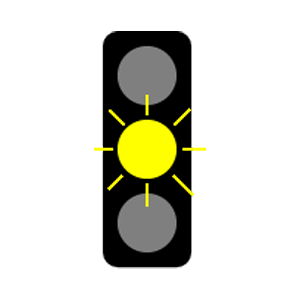 maryland-flashing yellow light