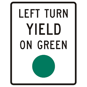 virginia-left turn yield on green