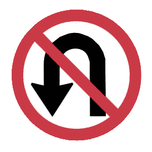 virginia-no u turn