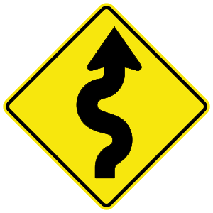 virginia-winding road ahead