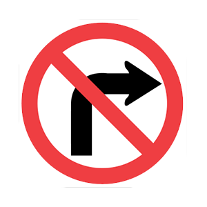 washington-no turn to the right