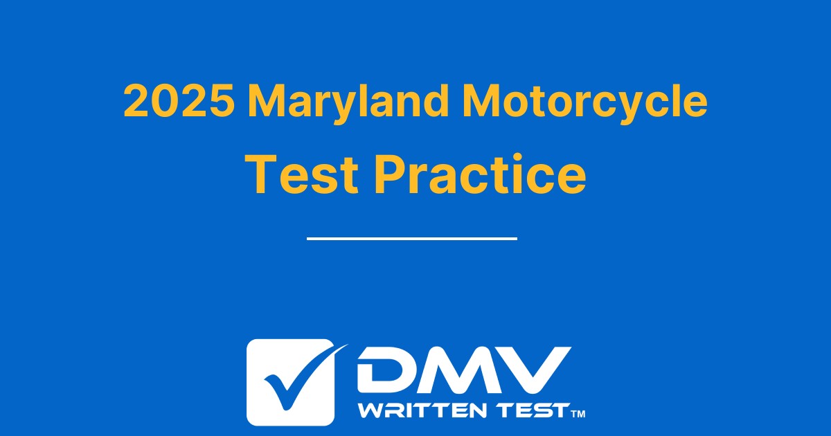DMV Written Test 2024 Maryland DMV Motorcycle Practice Test Real