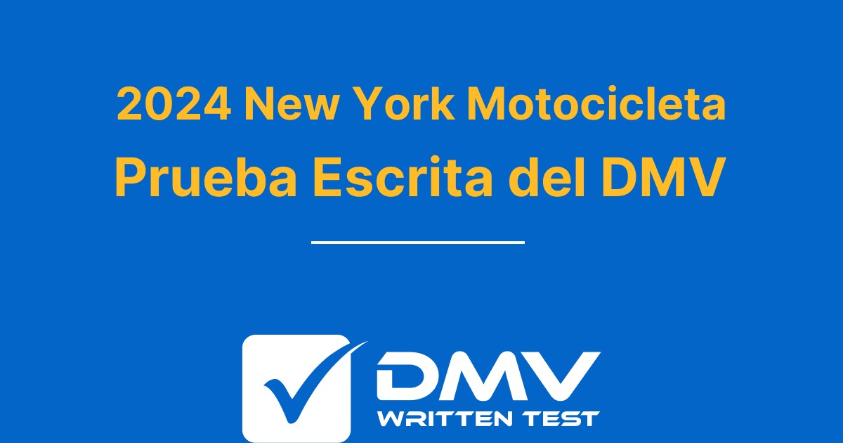 Domine su Prueba Escrita de DMV 2024 New york Motocicleta
